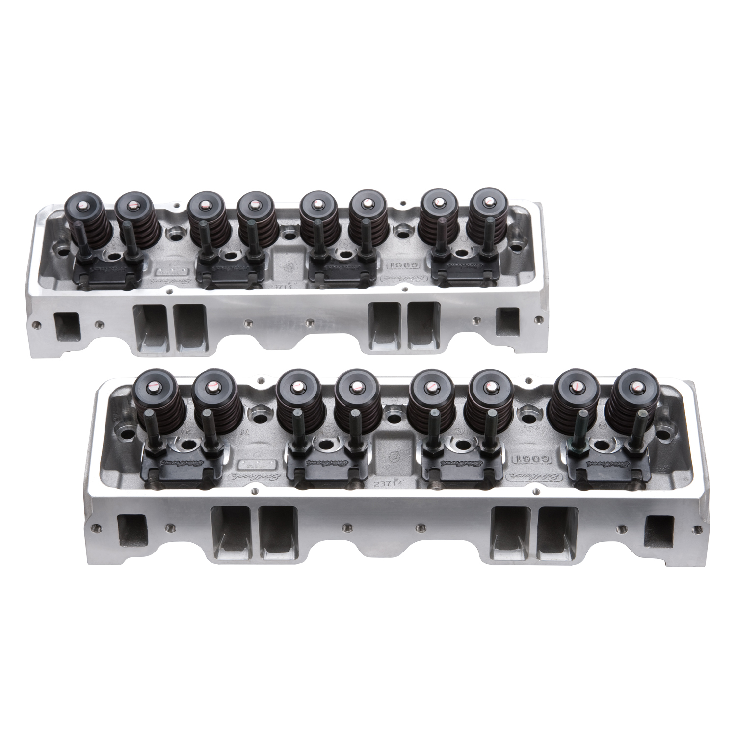 EDELBROCK E-STREET CYLINDER HEADS ASSY 185cc/70cc FITS CHEV SB PAIR