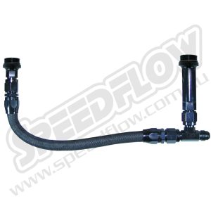 SPEEDFLOW -6 FITS HOLLEY CARBY KIT - BRAIDED HOSE- BLK